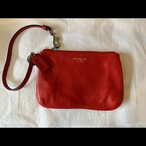 VINTAGE! Coach Wristlet Red!